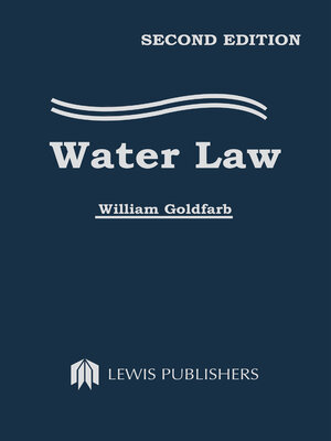 cover image of Water Law